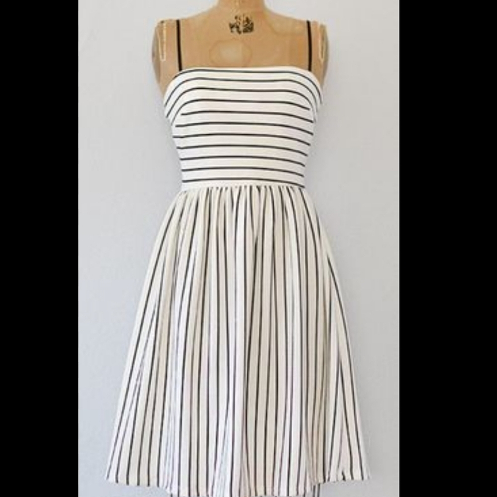 Just me Striped Sleeveless Dress